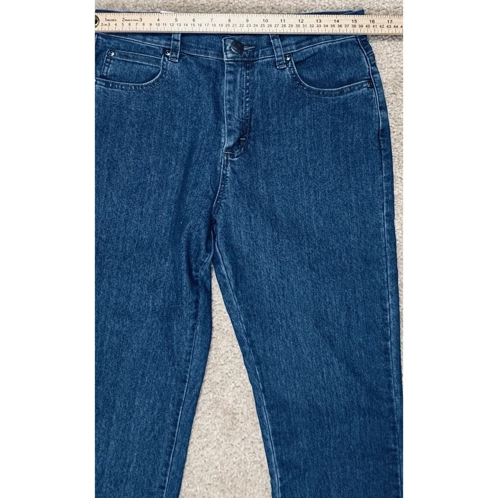 Lee Womens Relaxed Fit 10 Petite Straight Leg Blue Wash Jeans NWT 103051866